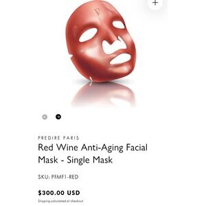 Predire Paris - Skin Collagen Red Wine‎ Anti-aging Mask New $300 Retail Each